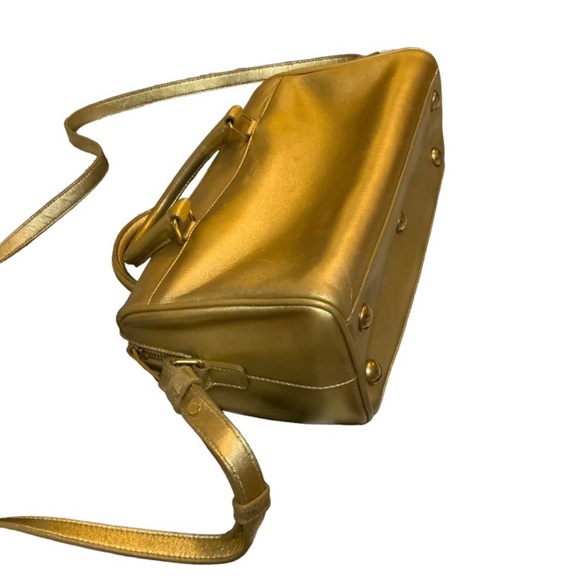 Authentic Yves SAINT LAURENT PARIS  Mini Baby Duffle 2WAY Hand Bag Leath… - Picture 10 of 12